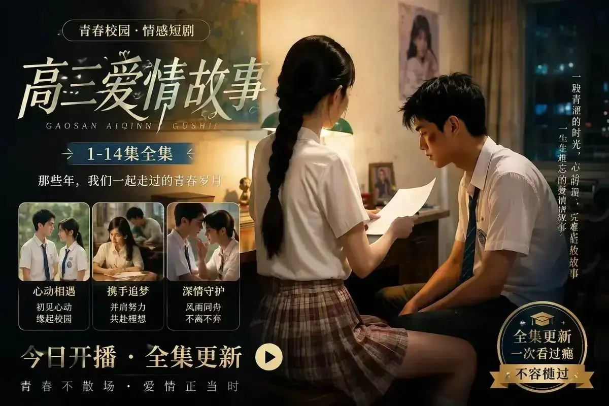 《B中爱情故事》AI校园短剧未删减完整版-4KHDR画质-误会篇百度网盘在线秒存-高清观看